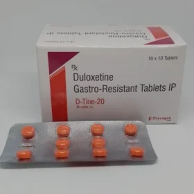 Duloxetine Hcl Capsules 20 Mg, 100 Tablets, Treatment: Depression And Anxiety